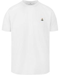 Vivienne Westwood - Short-Sleeved Classic T-Shirt With Embroidered Detail - Lyst