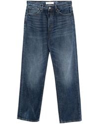 AYA MUSE - Straight Jeans With Buckle - Lyst