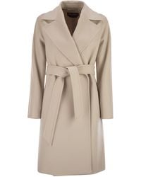Max Mara - Dravenna Wol Dedeksel Jurk Coat - Lyst