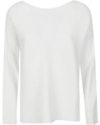 Liviana Conti - Ribbed Viscose Sweater - Lyst