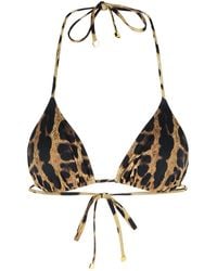 Dolce & Gabbana - Leopard Print Swimsuit - Lyst