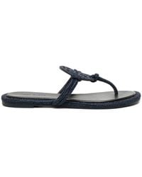 Tory Burch - Miller Leather Thong Sandals - Lyst