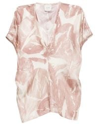 Alysi - Printed Silk Blouse - Lyst