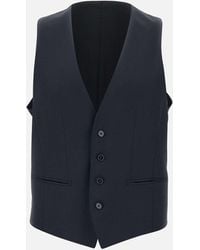 BOSS - H Enorme Giubbotto Di Lana Blu - Lyst