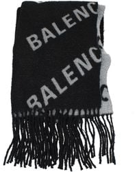 Balenciaga - Männer 's Wollschals schwarz/grau - Lyst