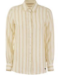 Weekend by Maxmara - Lari Classic Striped Linen Shirt - Lyst