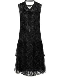 Maison Margiela - Abito Corto Con Pizzo - Lyst