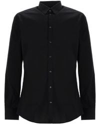 Dolce & Gabbana - Classic Stretch Cotton Short Sleeve Shirt For - Lyst