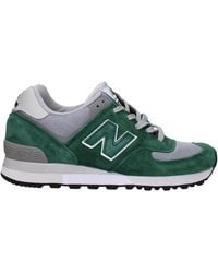 New Balance - Neue Balance -Turnschuhe Frauen Stoff grün/grau - Lyst