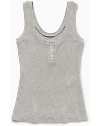 1989 STUDIO - Light Waffle Tank Top - Lyst