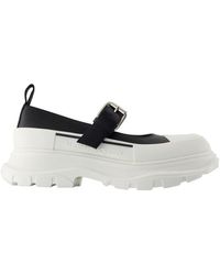 McQueen - Tread Slick Mary Jane Alexander Mc Königin Leder schwarz - Lyst