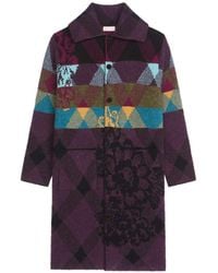 Dries Van Noten - Patchwork Wool Cardigan - Lyst