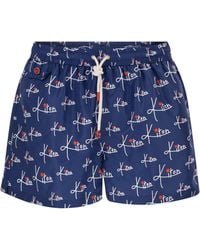 Kiton - Short Patterned Swim Boxers - Lyst