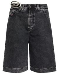 DIESEL - Logo Shorts - Lyst