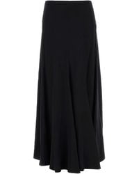 Chloé - Silk Satin Maxi Skirt - Lyst