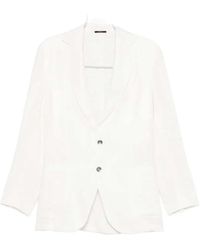 Sartorio Napoli - Single Breasted Linen Blazer - Lyst