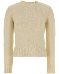 A.P.C. - Ivory Wool Court Sweater - Lyst