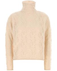 MM STUDIO - Light Wool Blend Scacco Sweater - Lyst