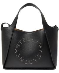 Stella McCartney - Studded Logo Tote Bag With Crossbody Strap - Lyst