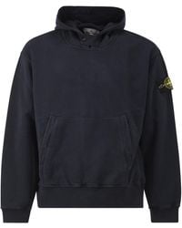 Stone Island - Oversized Hoodie With Raglan Sleeves - Lyst