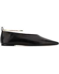 Jil Sander - Leather Ballerinas - Lyst