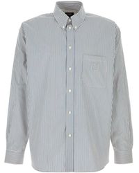 Fendi - Embroidered Poplin Shirt - Lyst