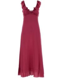 Chloé - Tyrian Crepe Dress - Lyst