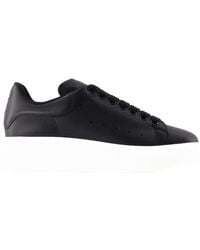 McQueen - Sneakers surdimensionnés Alexander Mc Queen Leather Black - Lyst