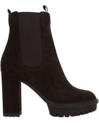 Gianvito Rossi - Barry Suede Leather Boots - Lyst