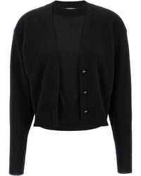 Rabanne - Trompe L'oil Cardigan Trui - Lyst