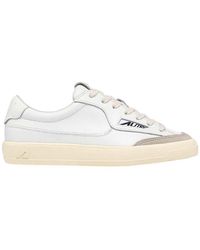 Autry - Windscape Low Sneakers aus weißem Leder - Lyst