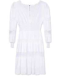 Dolce & Gabbana - Midi-jurk Met V-hals - Lyst