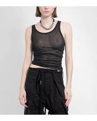 Ann Demeulemeester - Mara Wrinkled Cropped Tank Top - Lyst