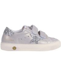 Golden Goose - Sneakers Old School Suede Upper And Strap Shiny Leather Star And Heel - Lyst