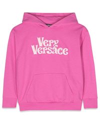 Versace - Sweatshirt Fleece Very Embroidery - Lyst