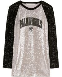 Palm Angels - College Palm Sequin Mini Dress - Lyst