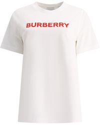 Burberry - 'margot' T -shirt Mit Logodruck - Lyst