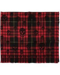 McQueen - Schal Mit Totenkopf-Print - Lyst