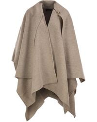 Fabiana Filippi - Wollen Cape Met Sieradendetail - Lyst