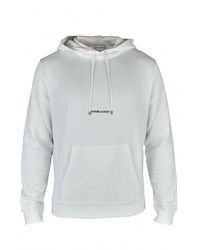 Saint Laurent - Organic Cotton Terry Cloth Hooded Sweatshirt - Lyst