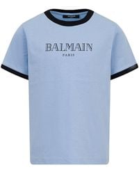 Balmain - T Shirt With Logo - Lyst