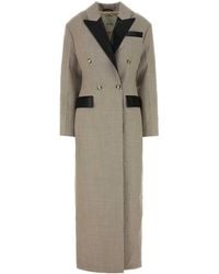 Nanushka - Dove Grey Twill Ferris Coat - Lyst