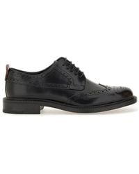 HUGO - Leather Derby Loafer - Lyst