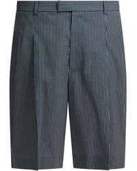 Givenchy - Pantalones cortos formales a cuadros de - Lyst