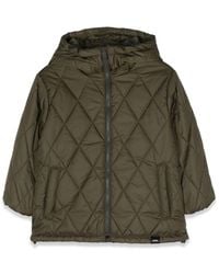 Aspesi - Quilted Down Jacket With Hood - Lyst