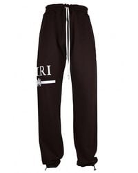 Amiri - Cotton Jogging Pants With Logo - Lyst
