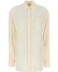 Sportmax - Ivory Silk Tonale Shirt - Lyst