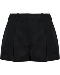 Givenchy - Wool Pleated Shorts - Lyst