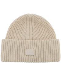 Acne Studios - Ribbed Wool Beanie Hat With Cuff - Lyst