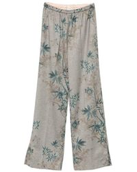forte_forte - Printed Fluid Trousers - Lyst